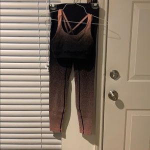Lululemon legging bra set